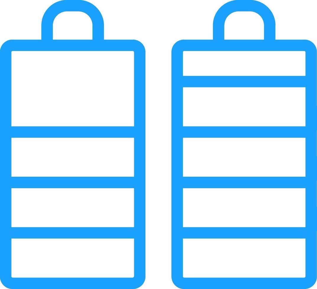 Battery Line Multi Colors Icon vector