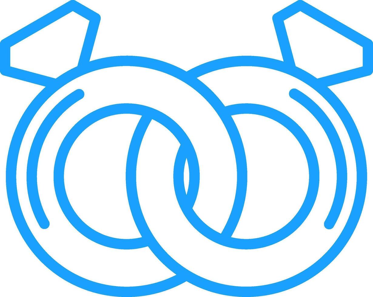 Ring Line Multi Colors Icon vector
