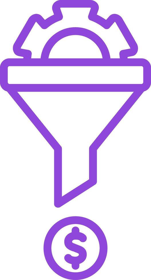 Conversion Line Multi Colors Icon vector
