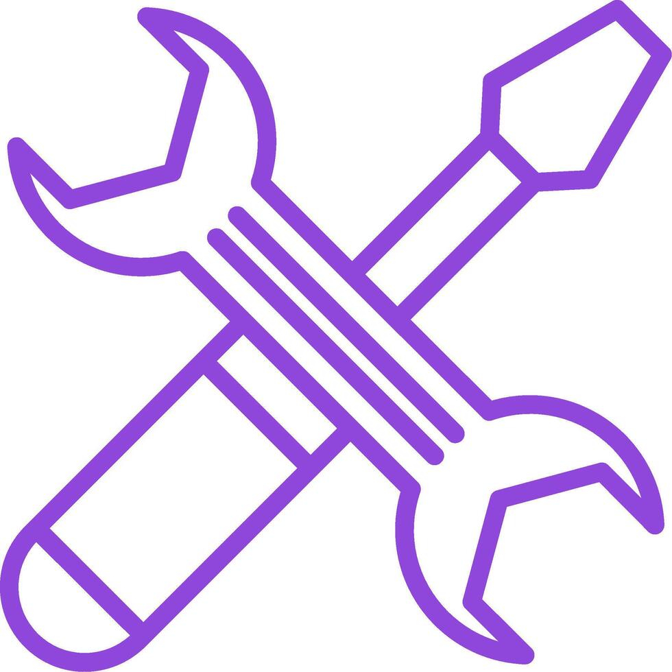 Tools Line Multi Colors Icon vector