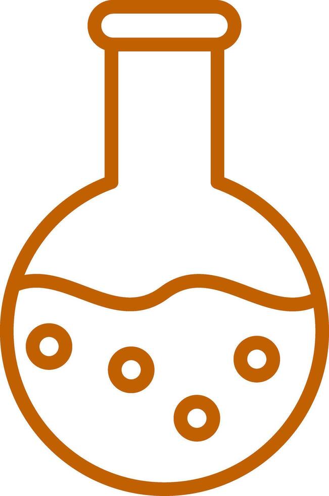 Flask Line Multi Colors Icon vector