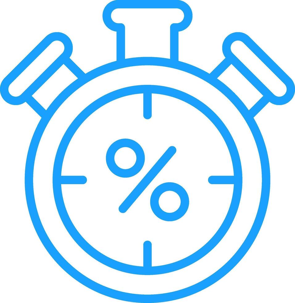 Timer Line Multi Colors Icon vector