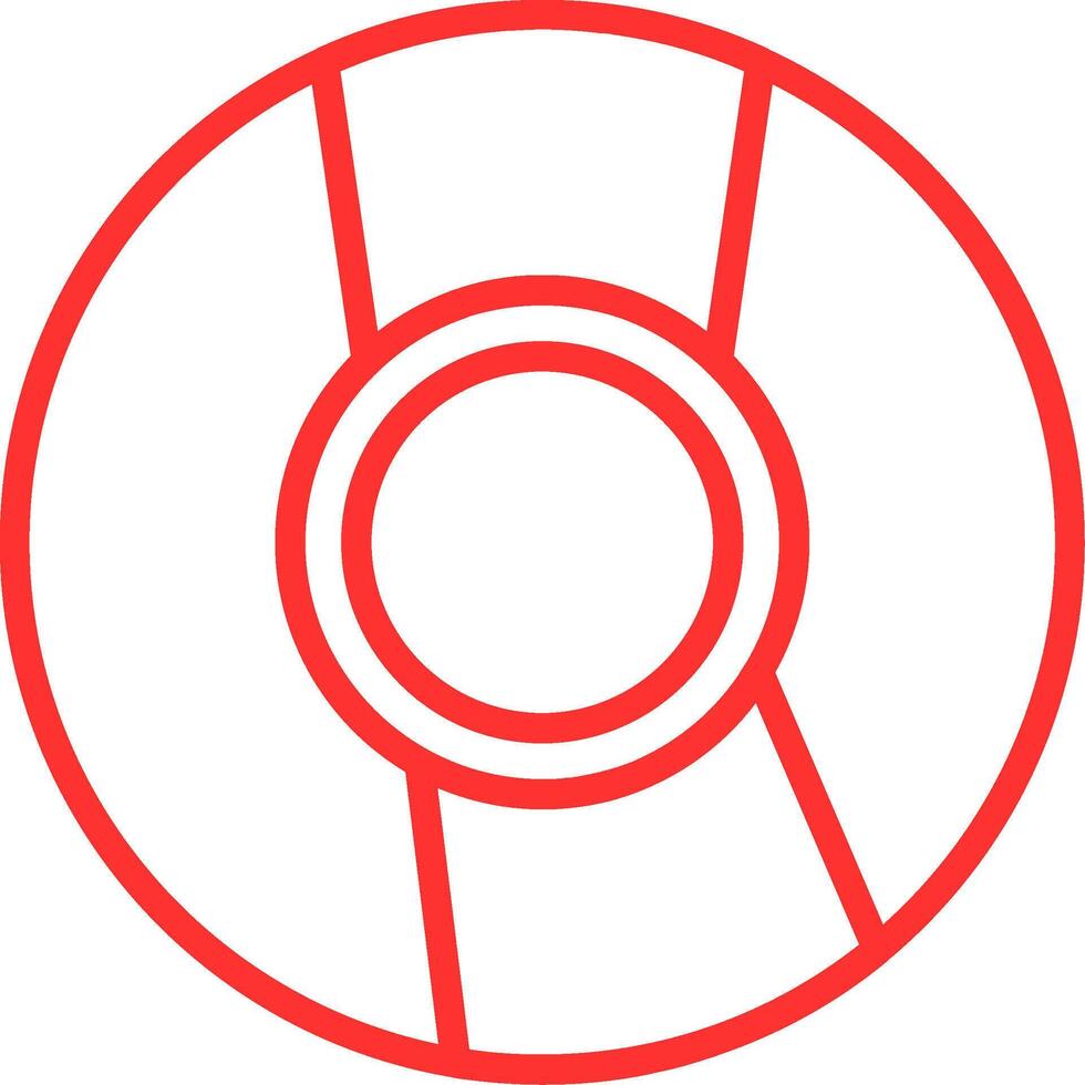 Cd Line Multi Colors Icon vector