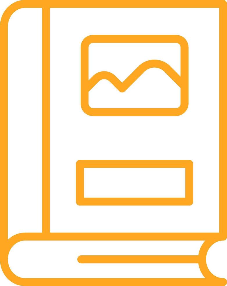 Pictures Line Multi Colors Icon vector