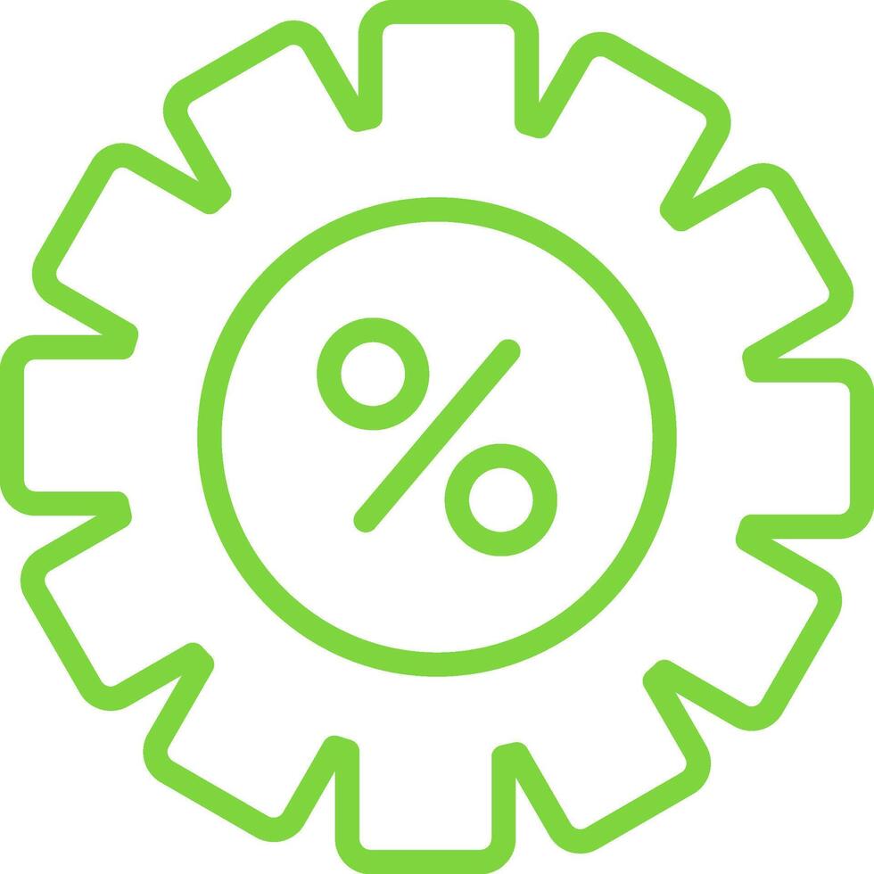 Setting Line Multi Colors Icon vector