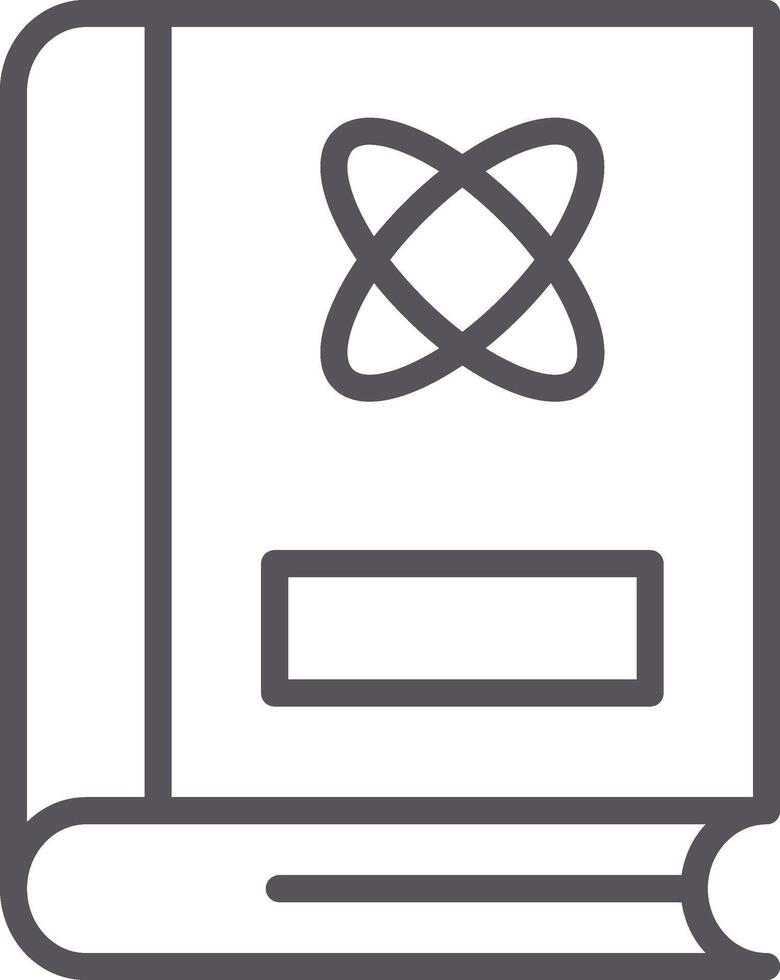 Atom Line Multi Colors Icon vector