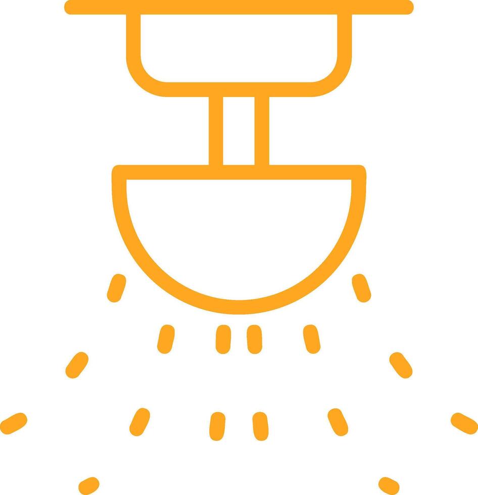 Sprinkler Line Multi Colors Icon vector