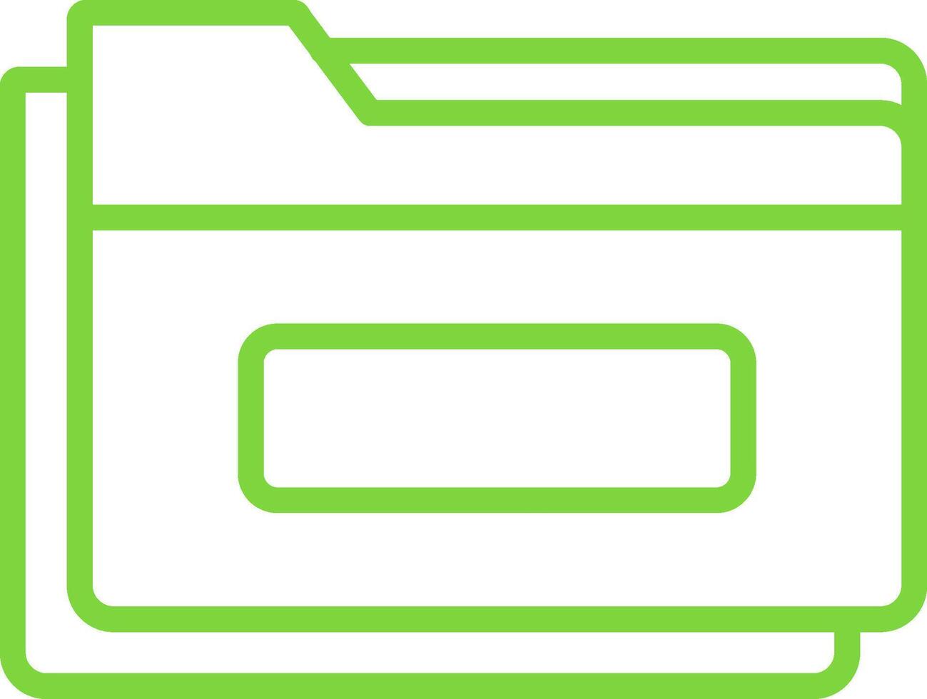 Folder Line Multi Colors Icon vector