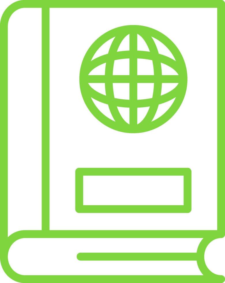 Global Line Multi Colors Icon vector