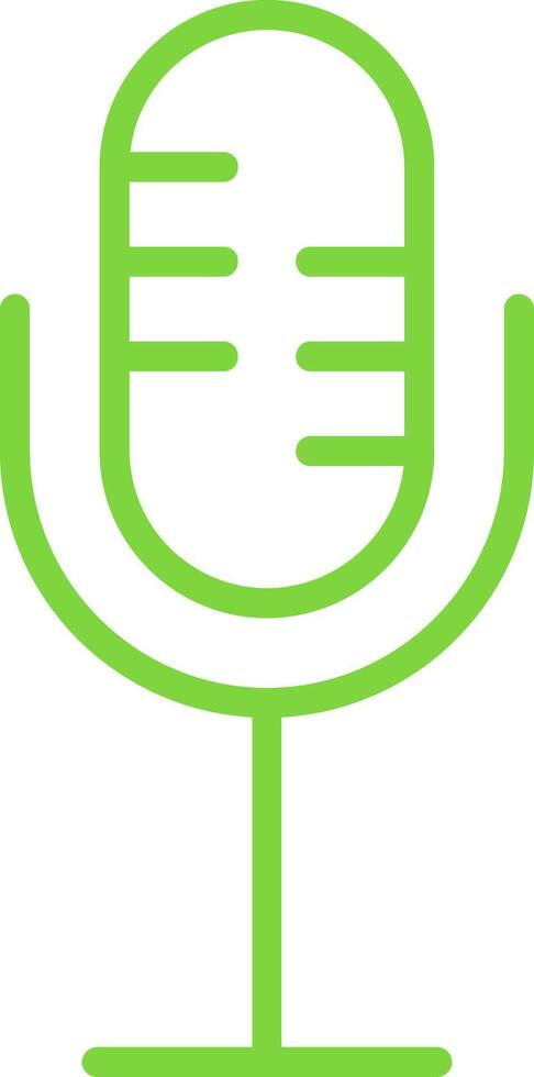 Microphone Line Multi Colors Icon vector
