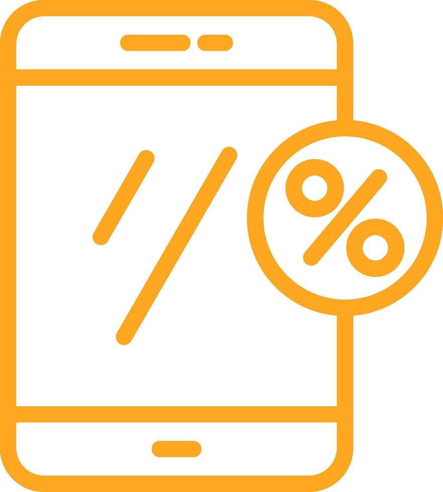 Smartphone Line Multi Colors Icon vector
