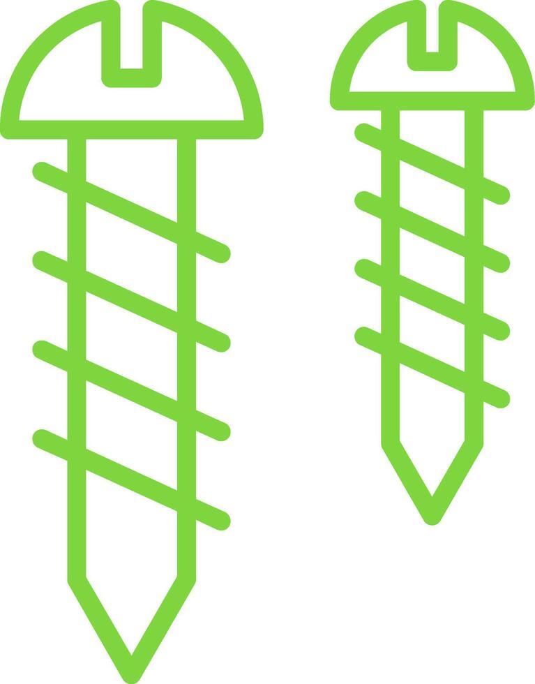 Screw Line Multi Colors Icon vector