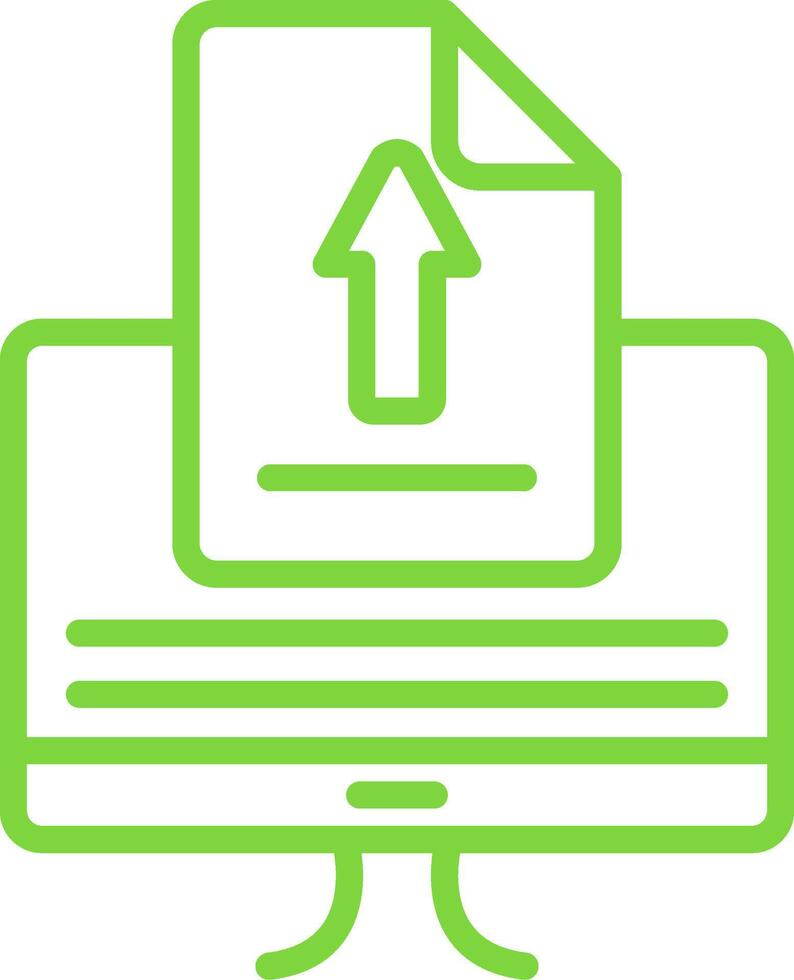 Upload Line Multi Colors Icon vector