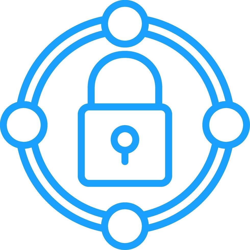 Connection Line Multi Colors Icon vector