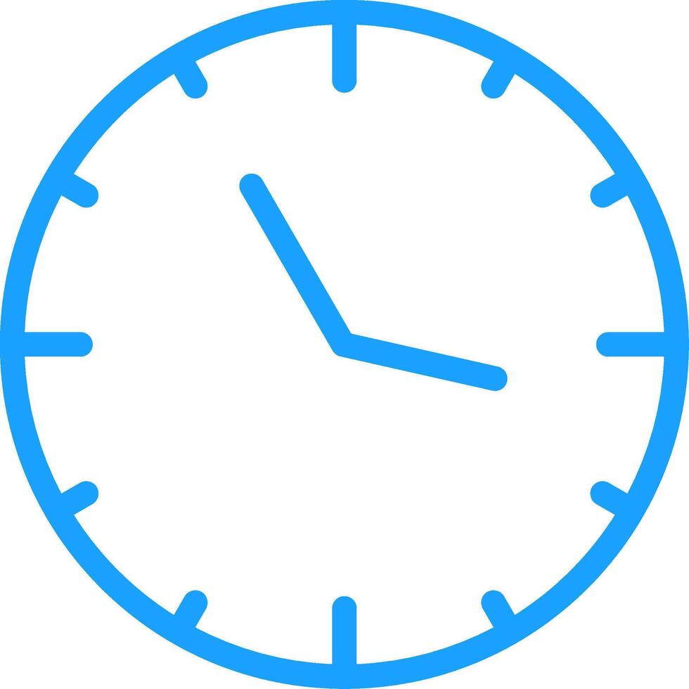 Clock Line Multi Colors Icon vector