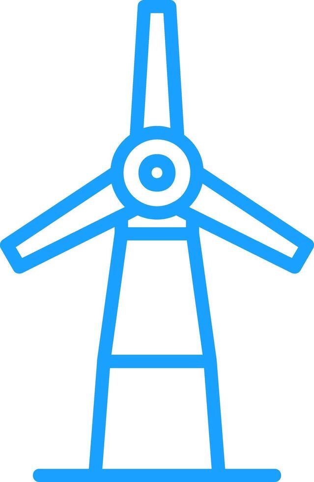Windmill Line Multi Colors Icon vector