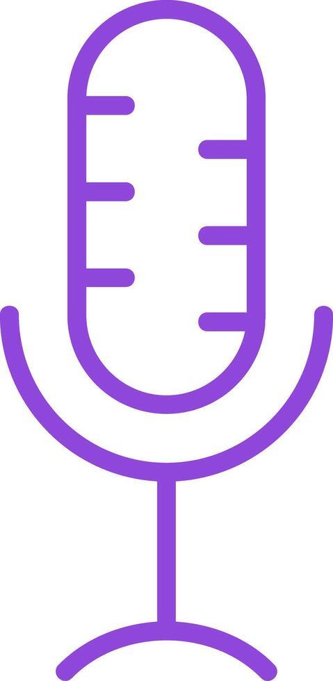 Microphone Line Multi Colors Icon vector