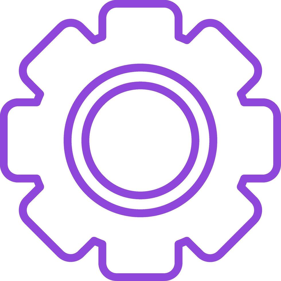 Setting Line Multi Colors Icon vector