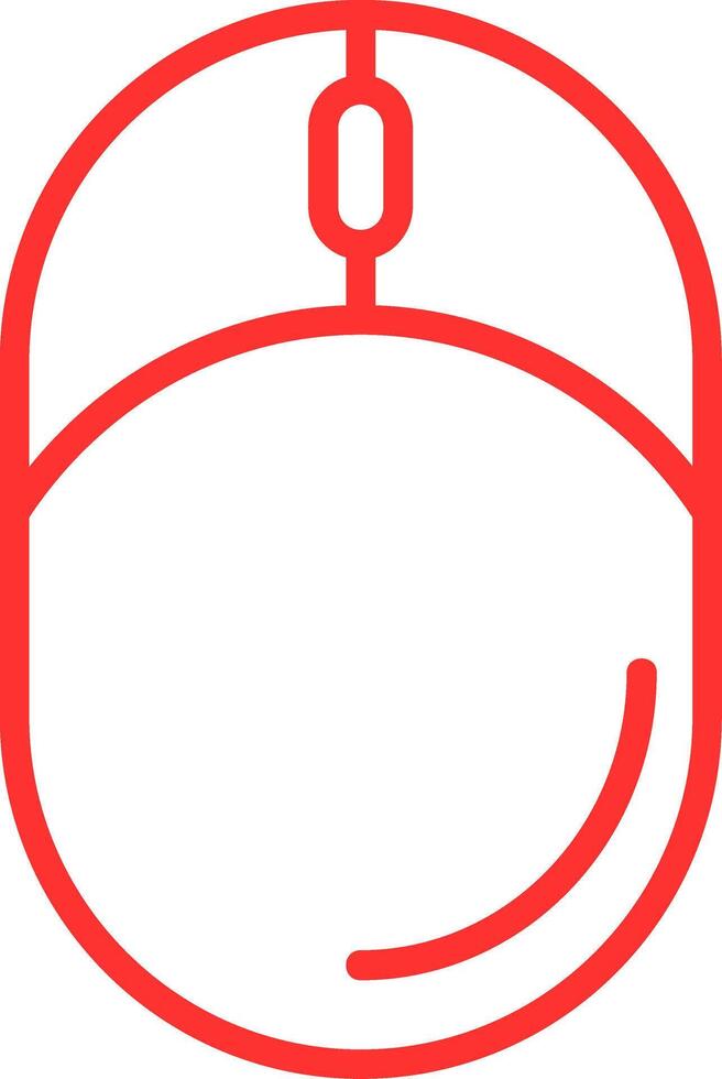 Mouse Line Multi Colors Icon vector