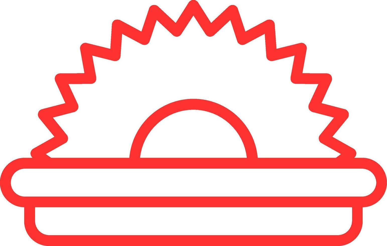 Saw Line Multi Colors Icon vector