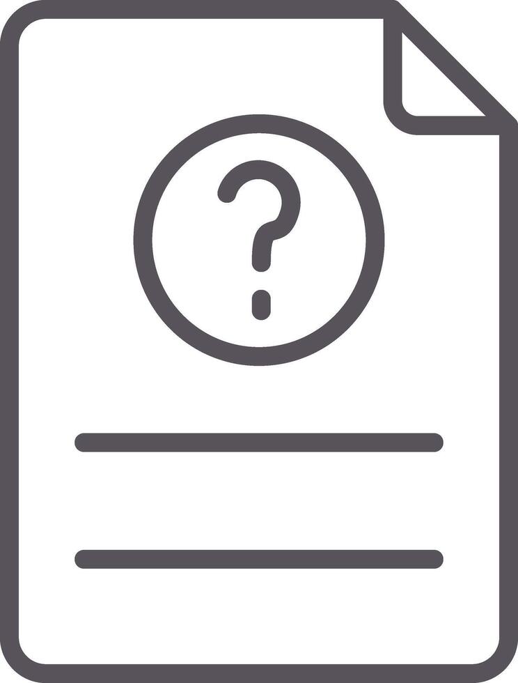 Ask Line Multi Colors Icon vector