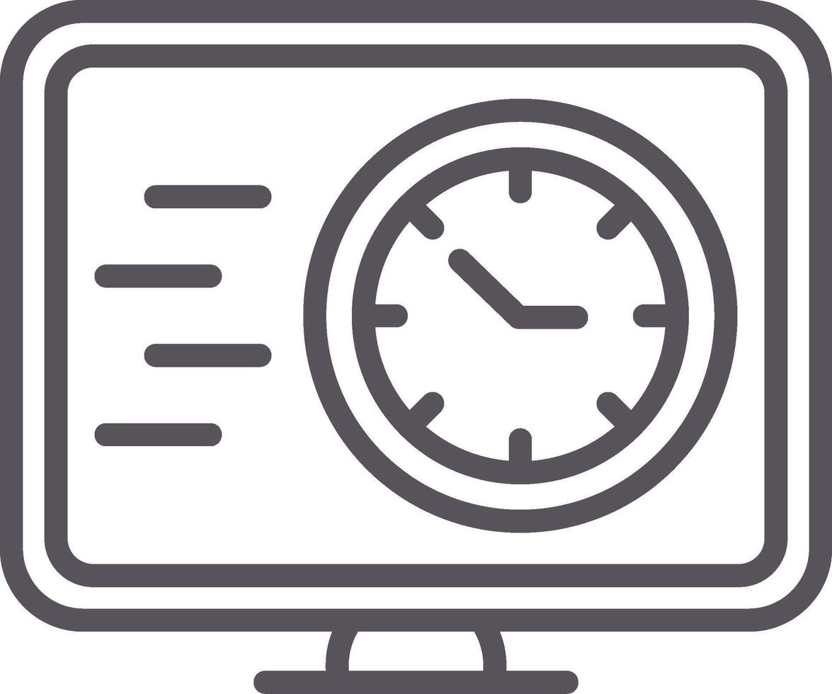 Fast Time Line Multi Colors Icon vector