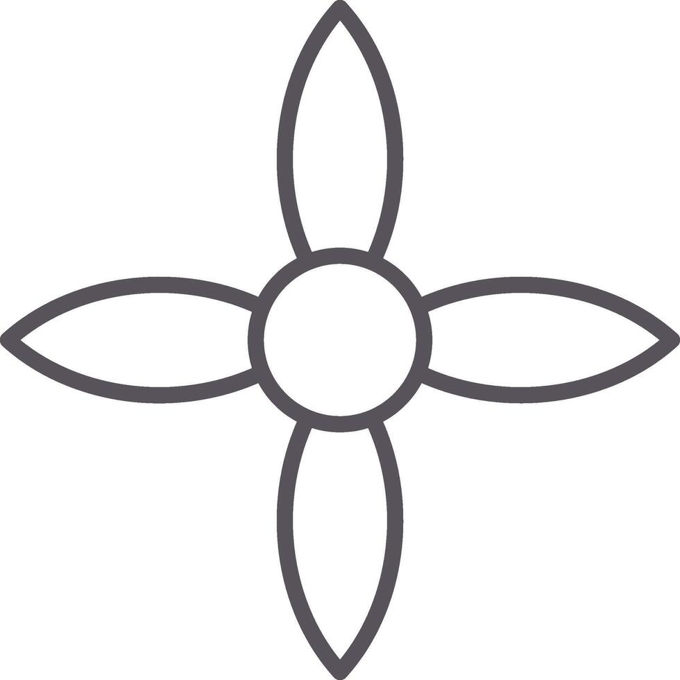 Ixora Line Multi Colors Icon vector
