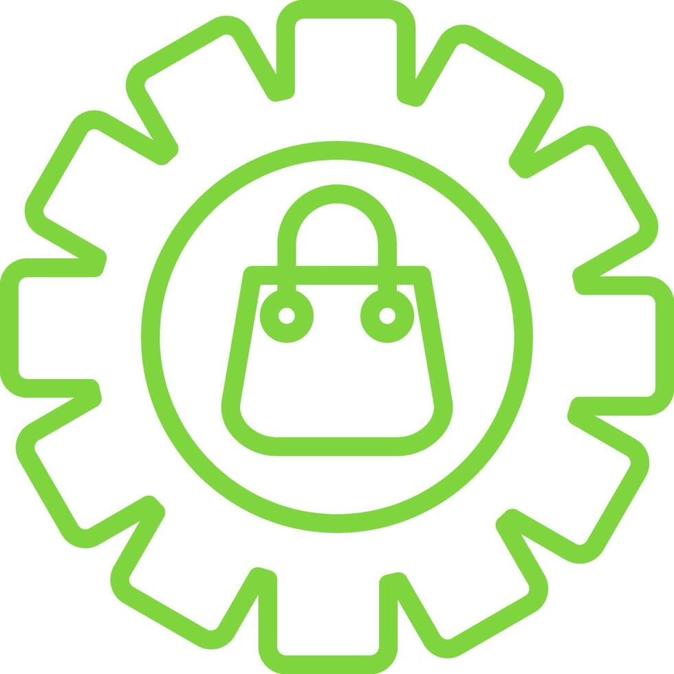Setting Line Multi Colors Icon vector