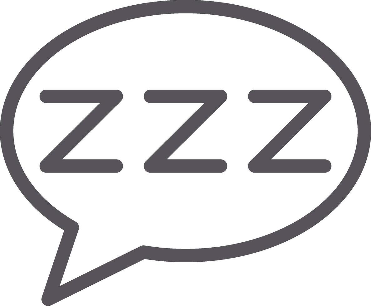 Sleep Line Multi Colors Icon vector