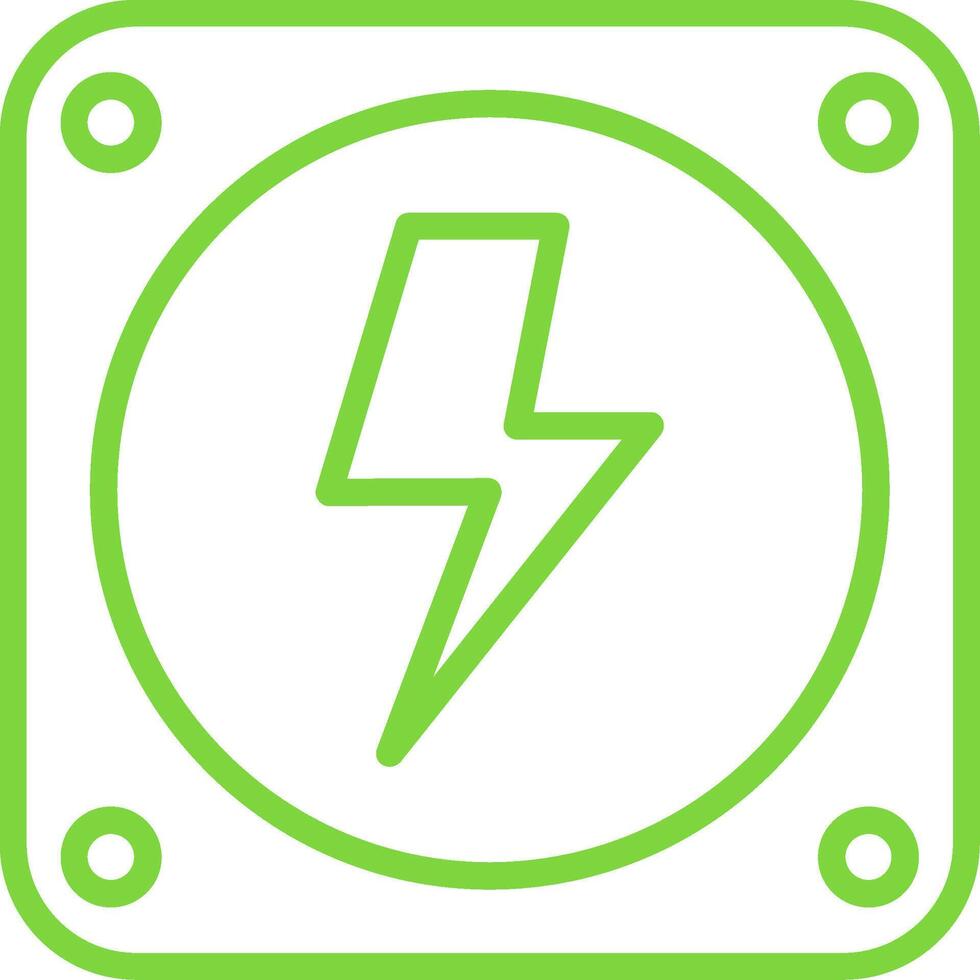 Electricity Line Multi Colors Icon vector