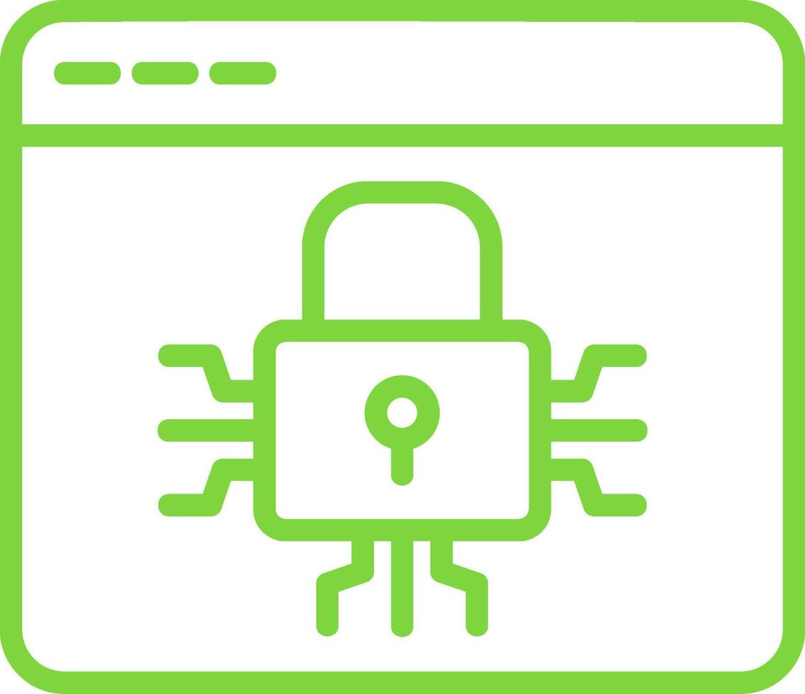 Encryption Line Multi Colors Icon vector