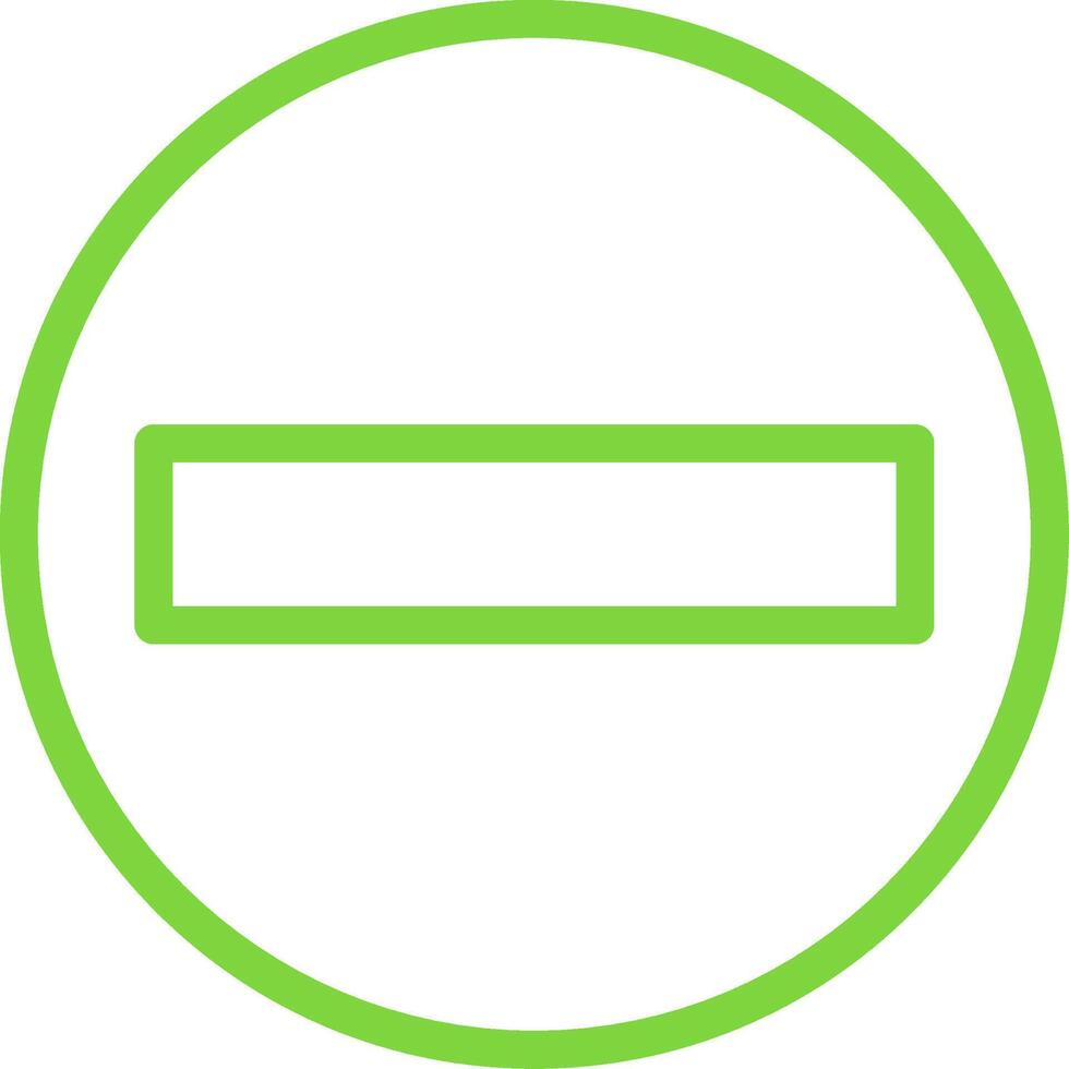 Minus Line Multi Colors Icon vector