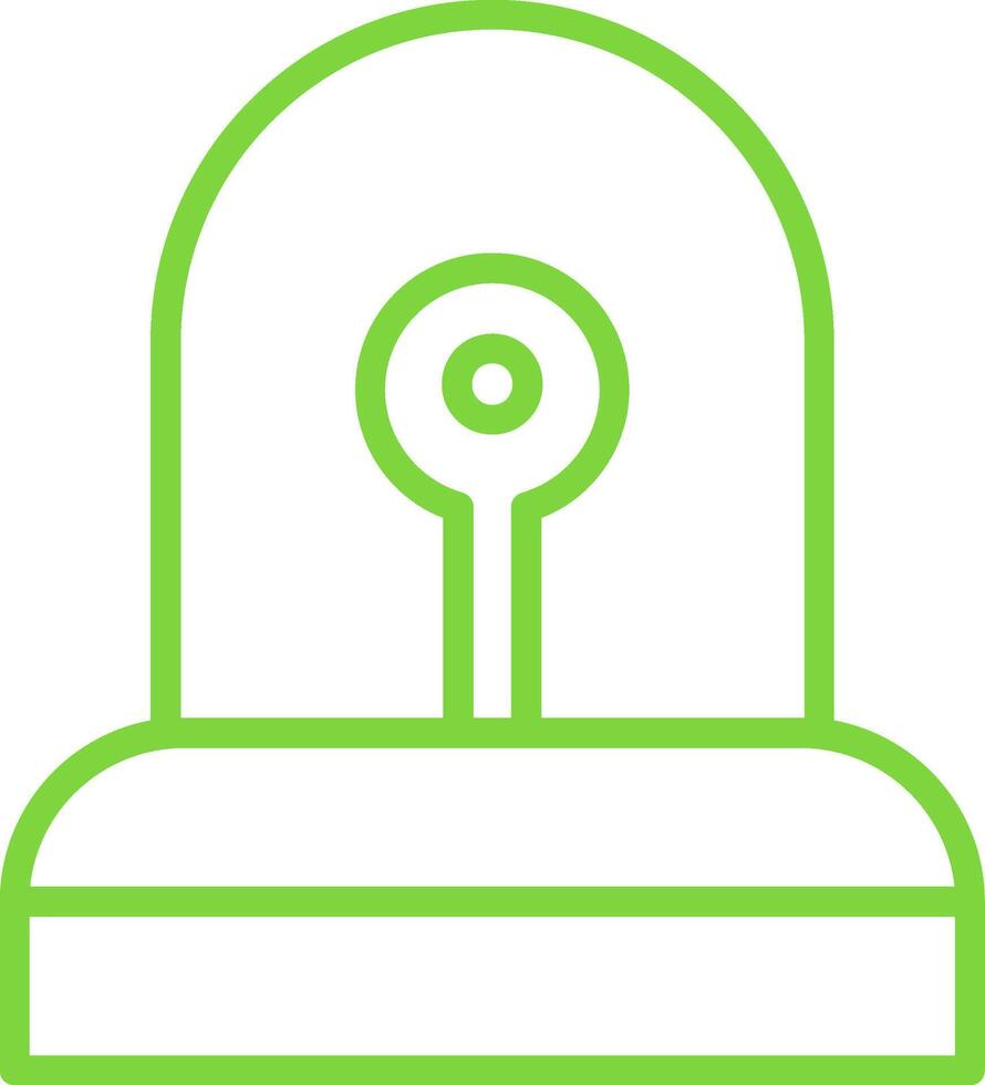 Siren Line Multi Colors Icon vector