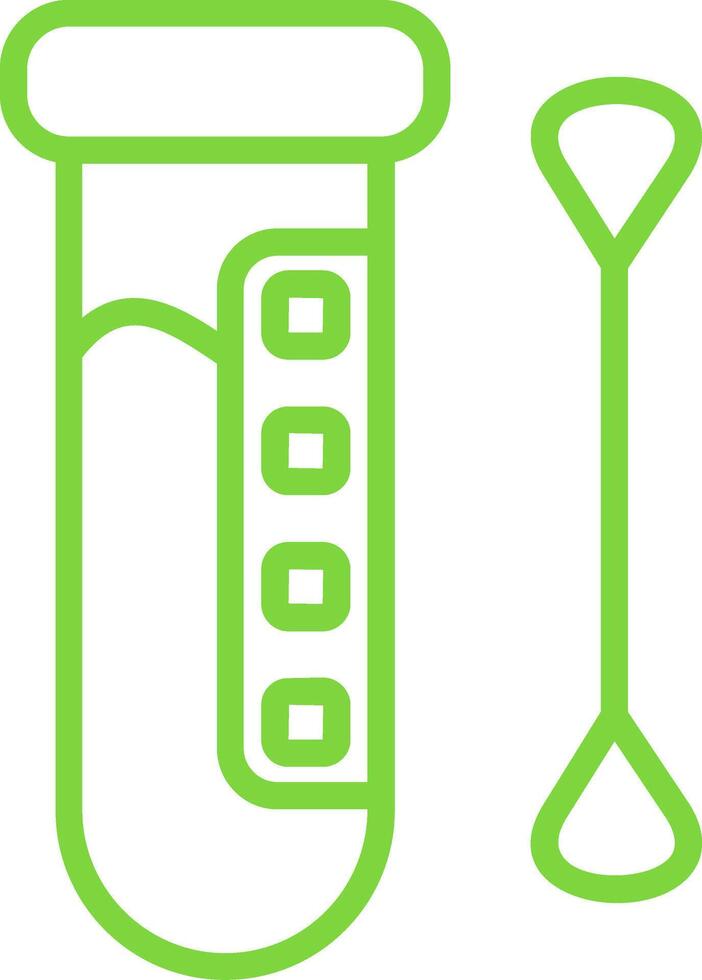 Test Line Multi Colors Icon vector