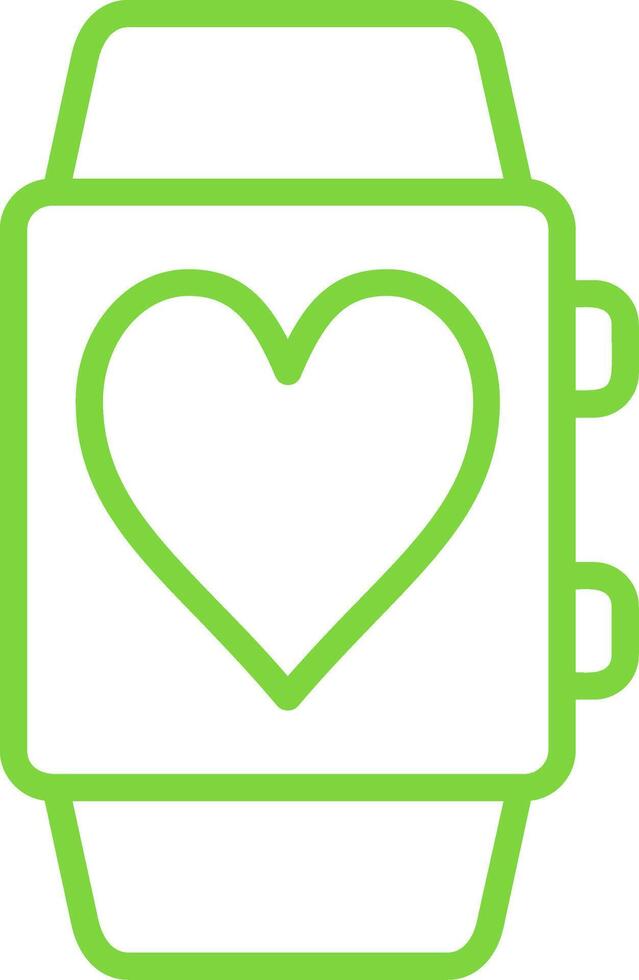 Smartwatch Line Multi Colors Icon vector