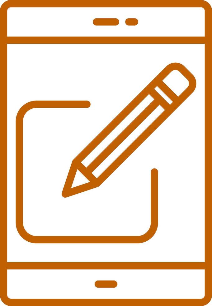 Editing Line Multi Colors Icon vector