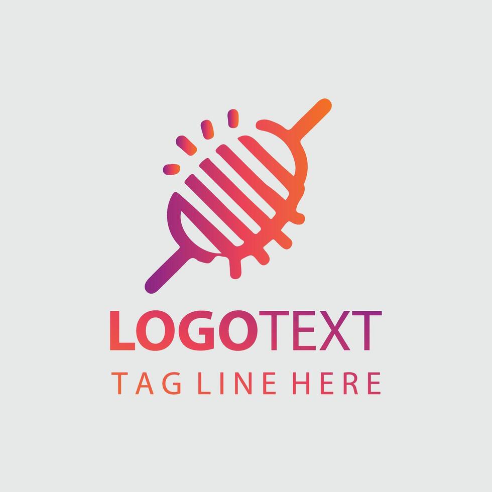 A colorful logo for a company that is made with a stylized design vector
