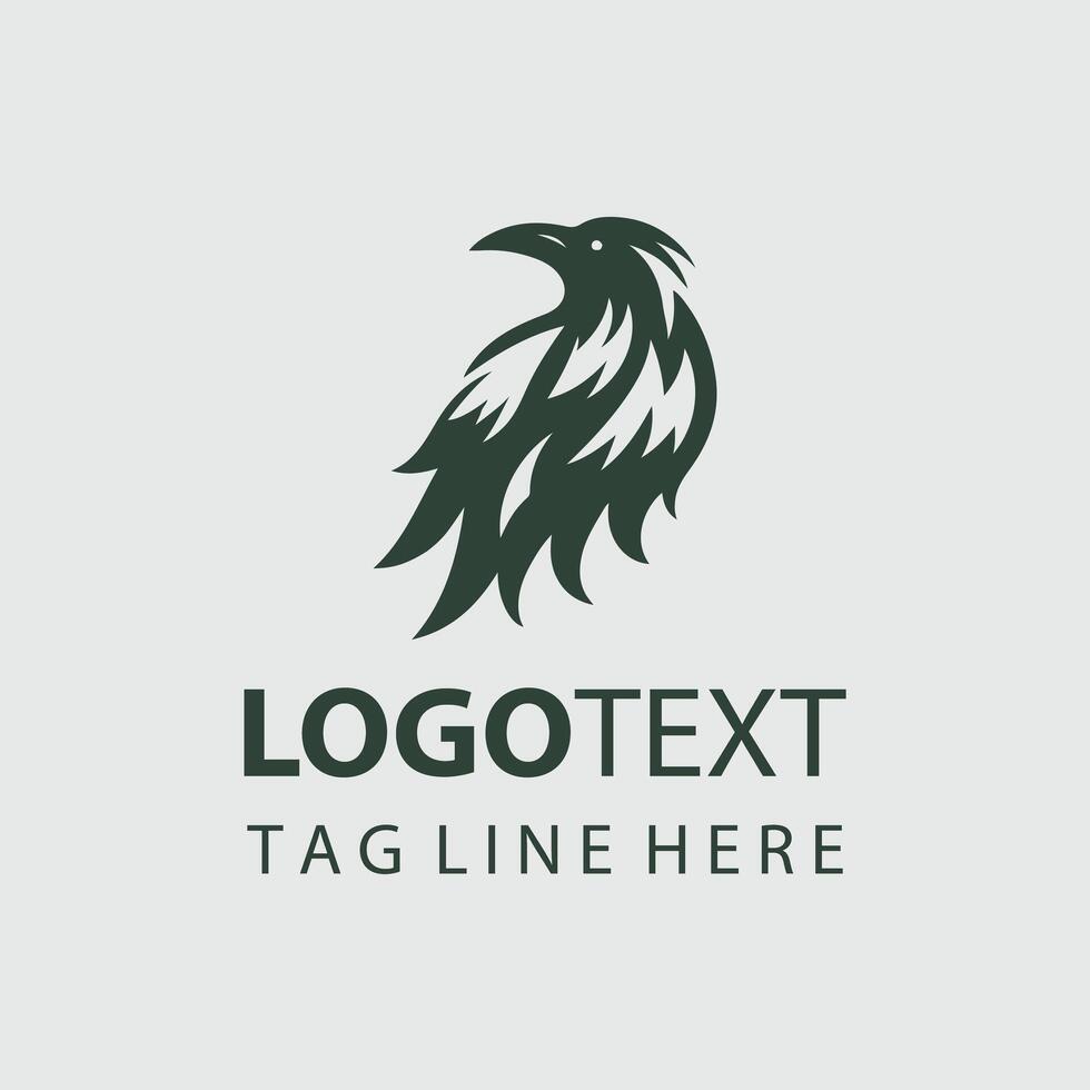 A logo for a company that is called raven vector