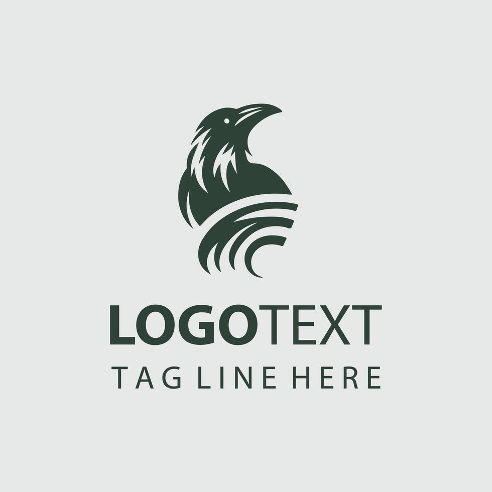 A logo for a company that is called raven vector