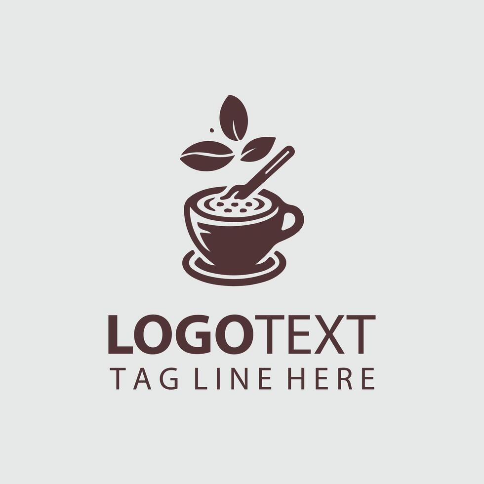 Coffee cup logo design vector