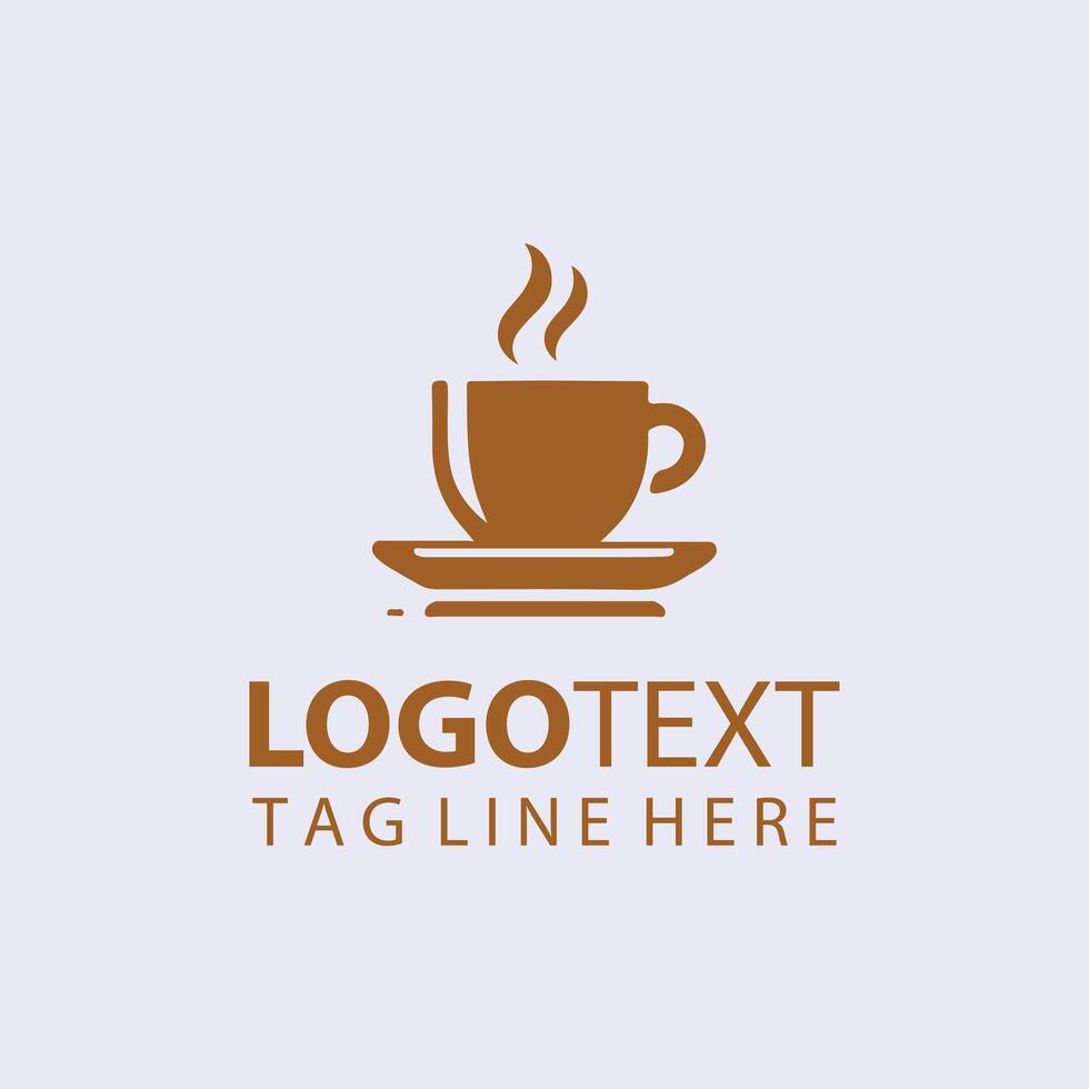 Coffee cup logo design vector