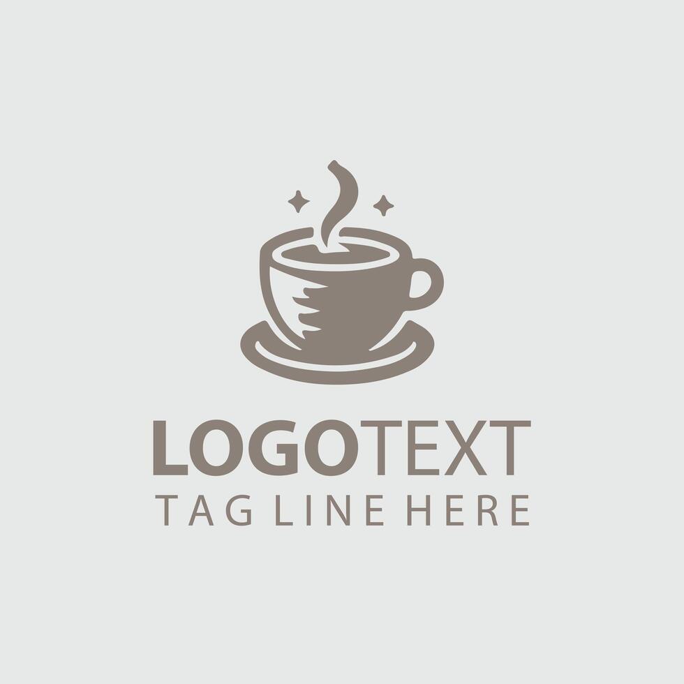 Coffee cup logo design vector