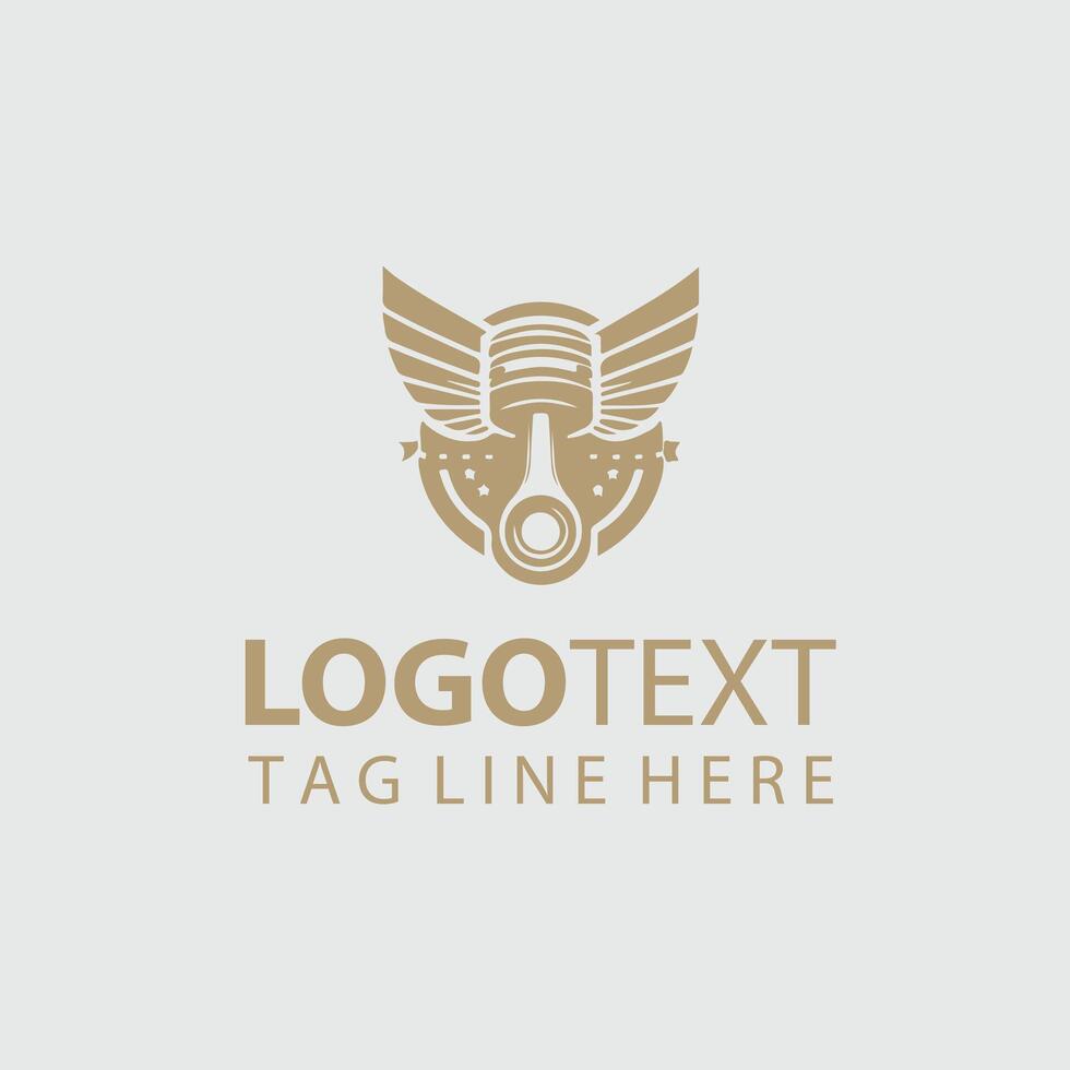 The logo for a company that sells car parts vector