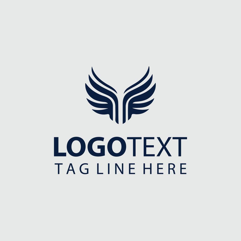 The logo for a company that is called wings vector
