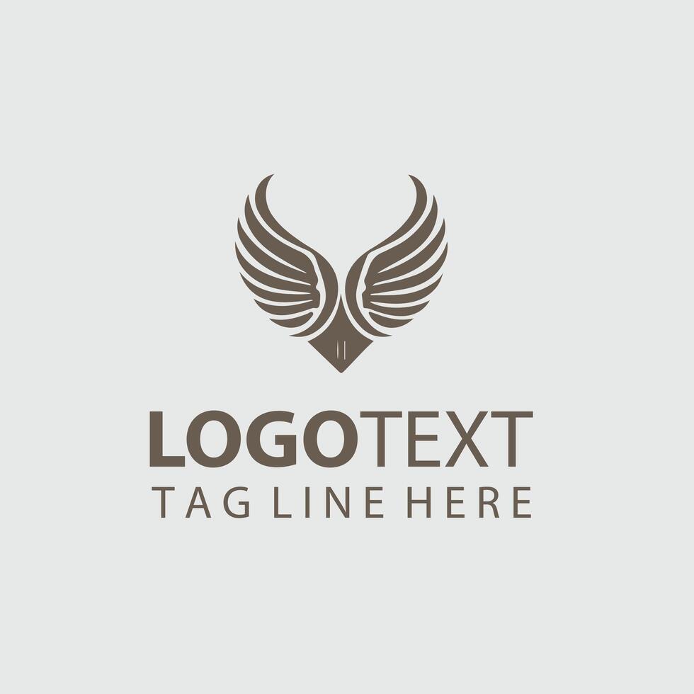 The logo for a company that is called eagle vector