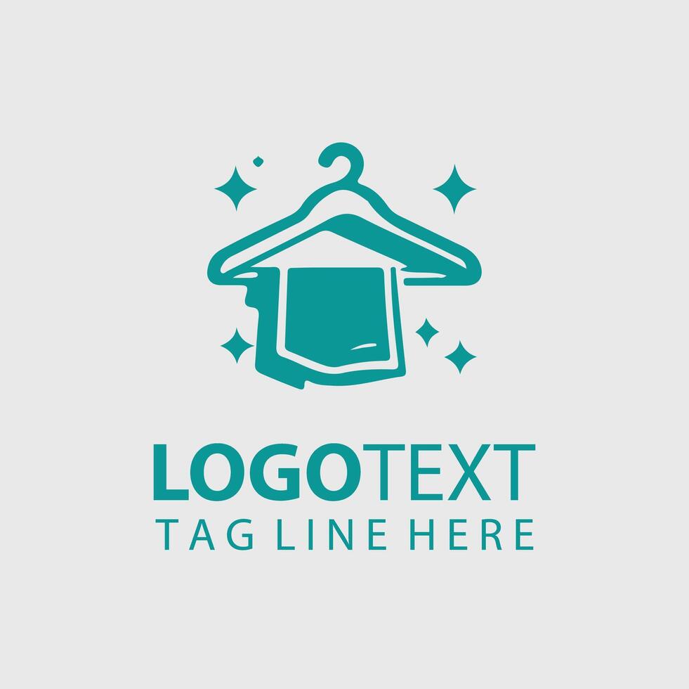 A logo design for a clothing store vector