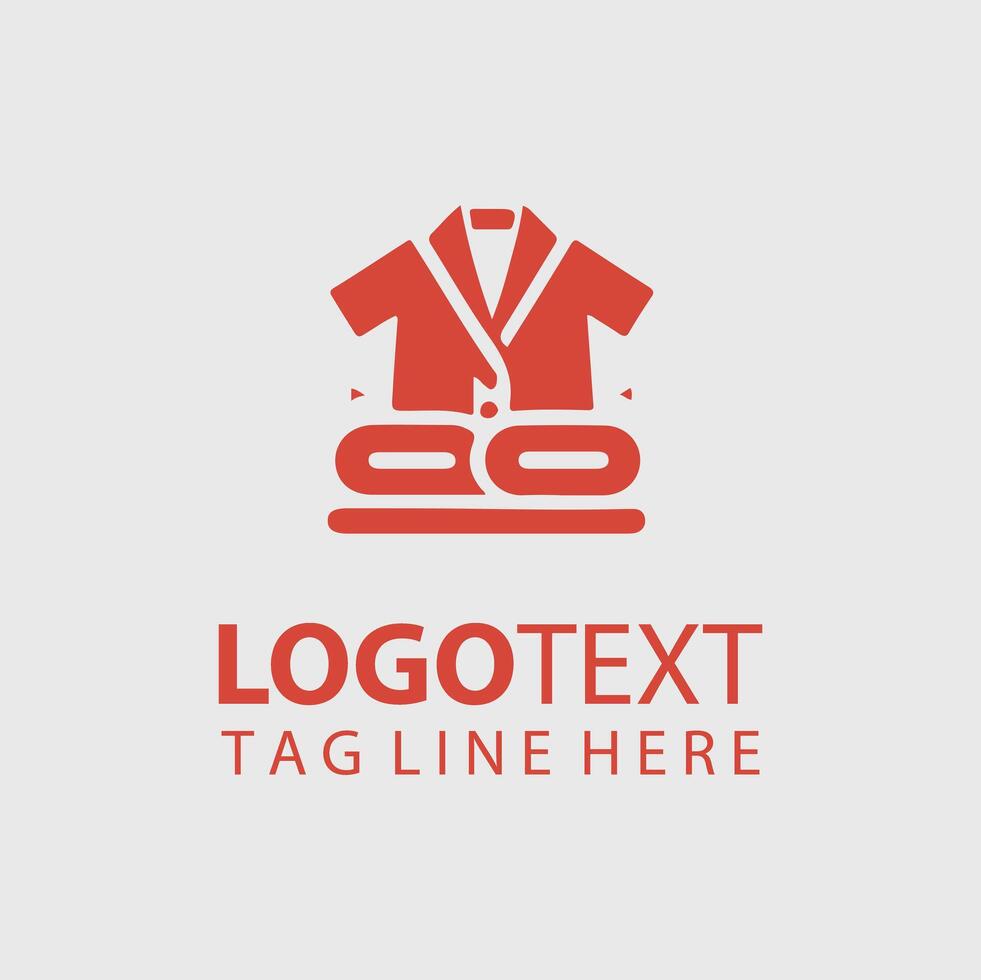 A red shirt logo design vector