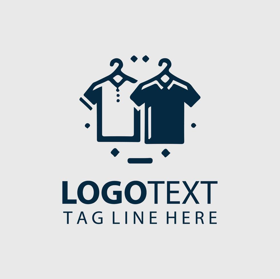 A shirt and tie logo design vector