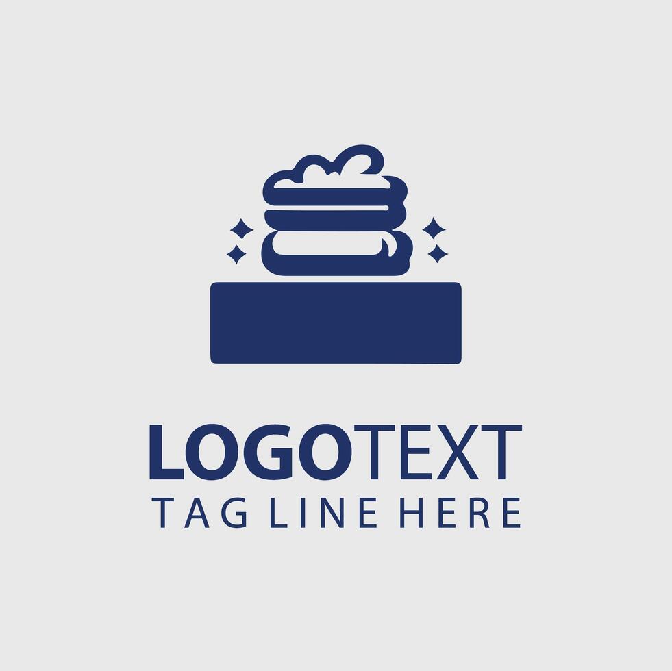 A stack of books logo design vector