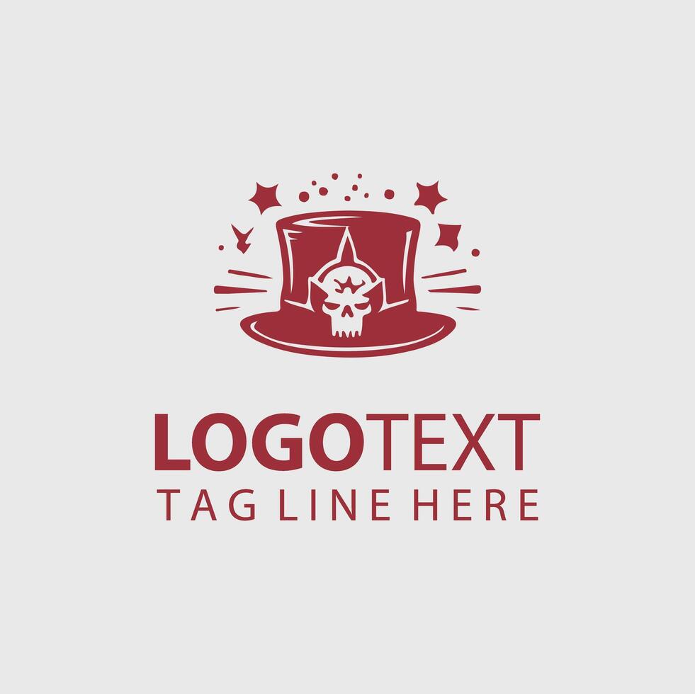 A magician hat logo design vector